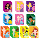 40Pcs Princess Dress-Up Stickers Make Your Own Face Stickers DIY Party Favors Games Princess Themed Birthday Party Supplies Sticker Queen Party Decorations Dress Up Crafts for Girls Kids